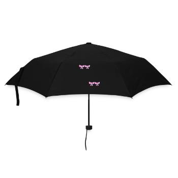 loop symbol fly pink four - Umbrella (small) - black - Front