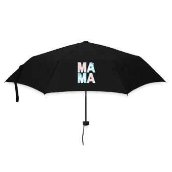 MAMA WATERCOLOR BLUE AND ROSE - Umbrella (small) - black - Front