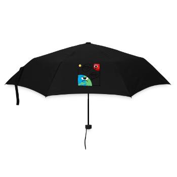Cooles Mist ich habe Menschen zum Nachdenken - Regenschirm (klein) - Schwarz - Vorne
