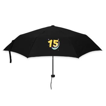 15th Anniversary (15-year gift) - Umbrella (small) - black - Front