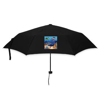 Pirate Sea Creatures - Umbrella (small) - black - Front