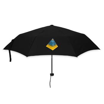 IN MEMORY OF FREEDOM / Ukraine /Pyramide - Regenschirm (klein) - Schwarz - Vorne
