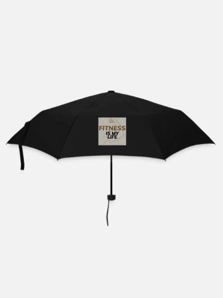 Fitness is my life - Umbrella (small) - black