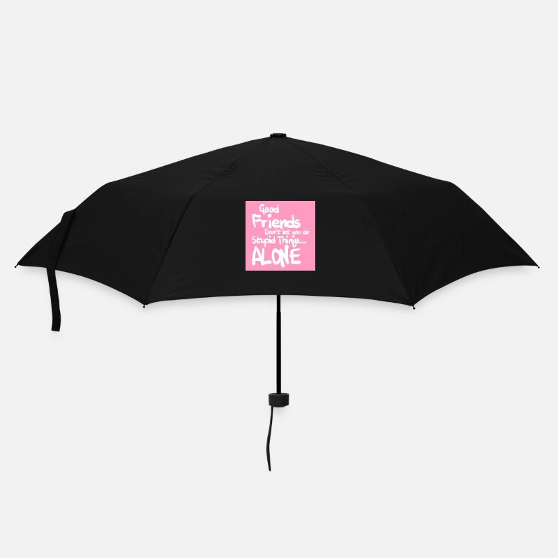 Freundschaft spruch - Regenschirm (klein) - Schwarz