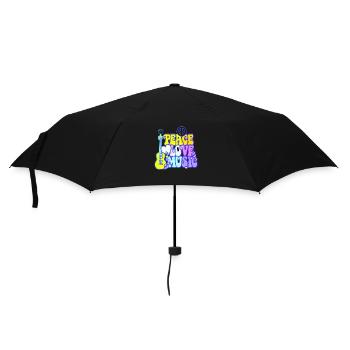 Musique drôle jazz retro song hipster vinyl rock - Parapluie standard - noir - Devant