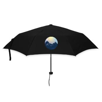 Mountains in a circle - Umbrella (small) - black - Front