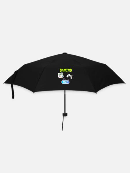 Gaming design - Regenschirm (klein) - Schwarz