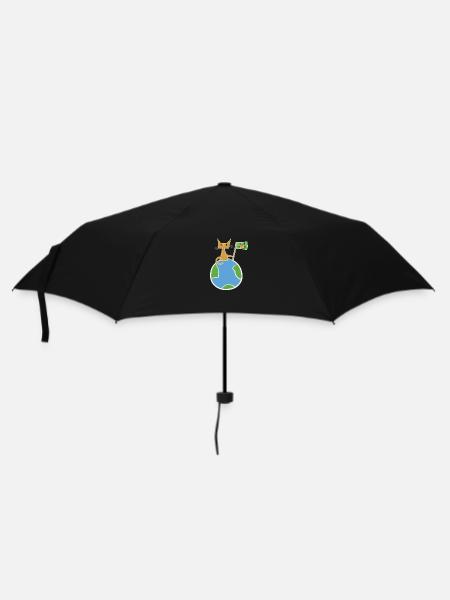 sauver le symbole de la planète Terre - Parapluie standard - noir