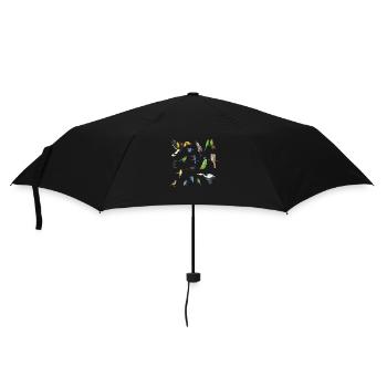 Asiens Vögel - Regenschirm (klein) - Schwarz - Vorne
