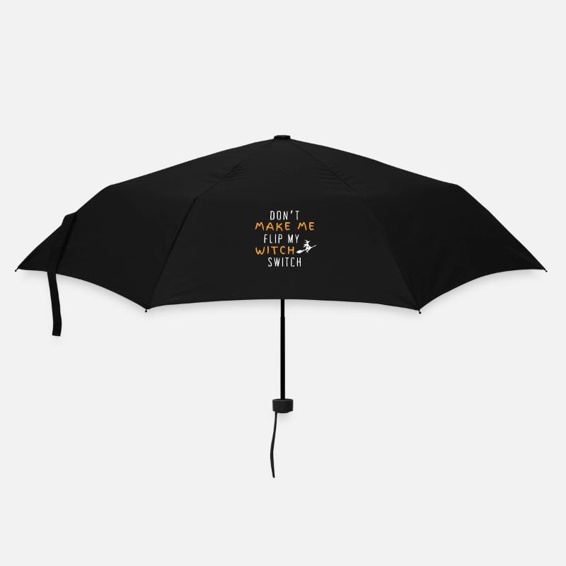 Halloween Don't make me flip mu witch switch - Umbrella (small) - black