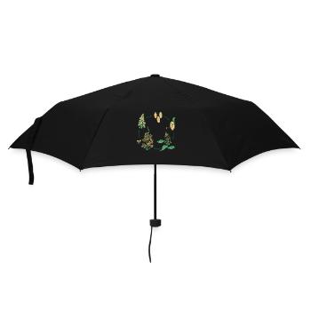 Flowers and Plant Life Cycle - Umbrella (small) - black - Front
