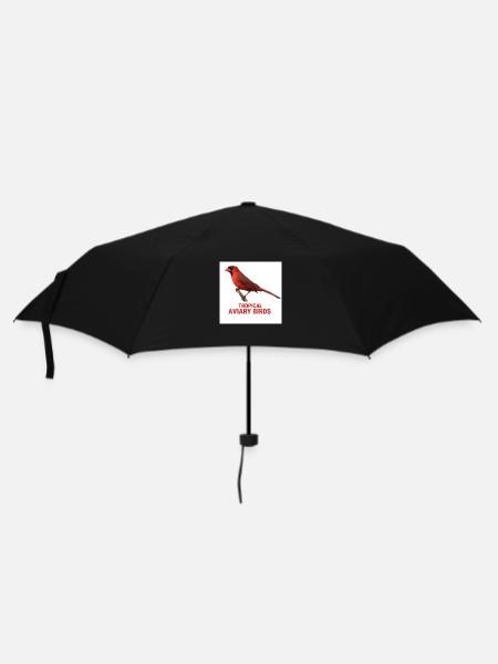 Tropical Aviary Birds - Umbrella (small) - black
