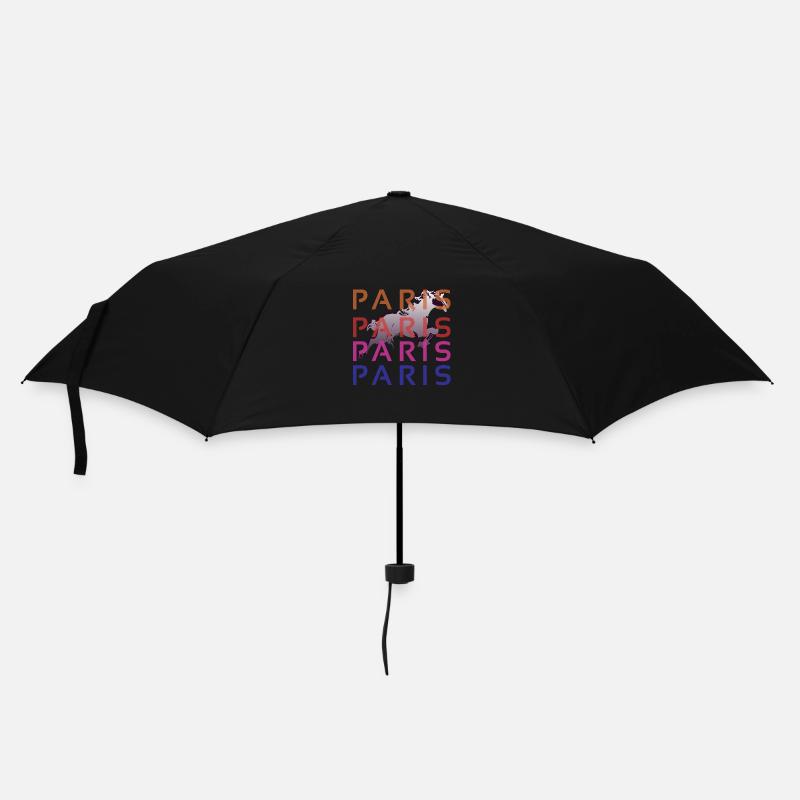 Paris - Regenschirm (klein) - Schwarz