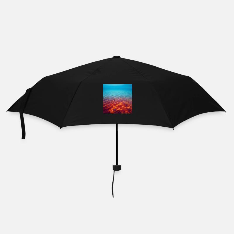Mer arc-en-ciel calme - Parapluie standard - noir