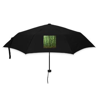 lonely green woods - Umbrella (small) - black - Front