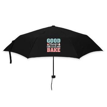 Les bonnes choses viennent de ceux qui font cuire des tartes aux biscuits - Parapluie standard - noir - Devant