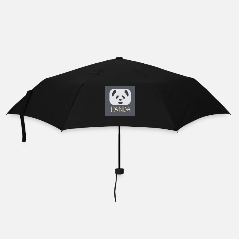 The Grey Panda - Umbrella (small) - black