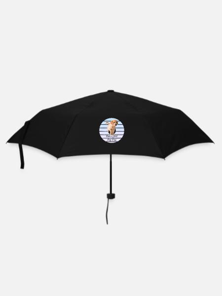 Puppy souhaite une bonne journée - Parapluie standard - noir