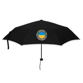 Conception du logo Puck Futin - Parapluie standard - noir - Devant