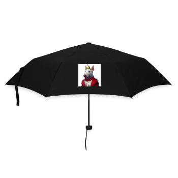 christmas bullterier - Regenschirm (klein) - Schwarz - Vorne