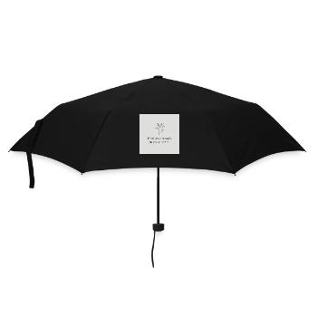 Beauty of yourself - Regenschirm (klein) - Schwarz - Vorne