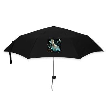 Winterweihnachtsfee - Magischer Weihnachtsheld - Regenschirm (klein) - Schwarz - Vorne