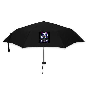 Cyborg Cat - Umbrella (small) - black - Front