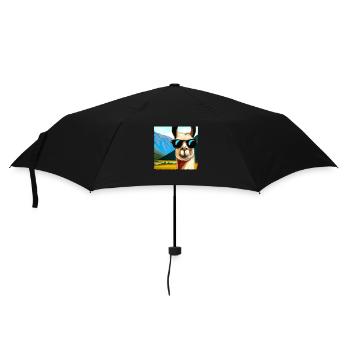 Cadeau de portrait de lama - Parapluie standard - noir - Devant
