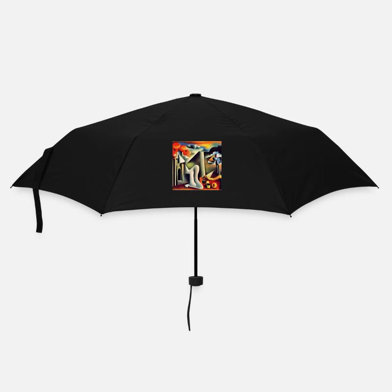 Art abstrait - Parapluie standard - noir