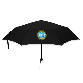talk less smile more - Umbrella (small) - black - Front