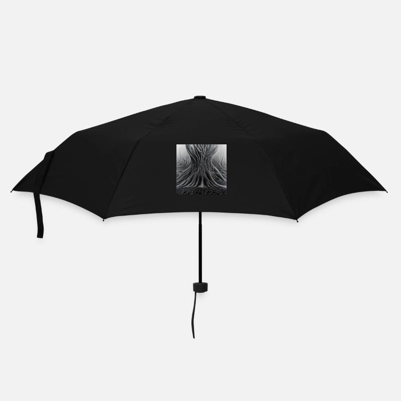 Hirnwurzel - Regenschirm (klein) - Schwarz