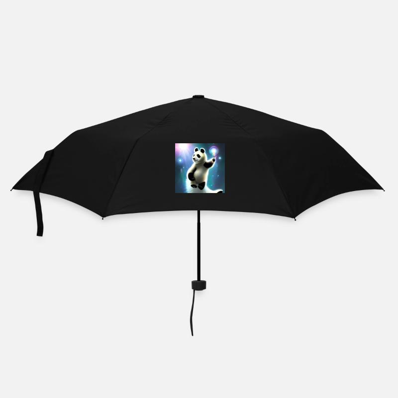 Un panda pour tous les cœurs - Parapluie standard - noir