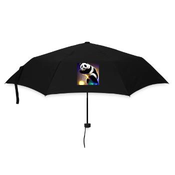A panda for every heart - Umbrella (small) - black - Front