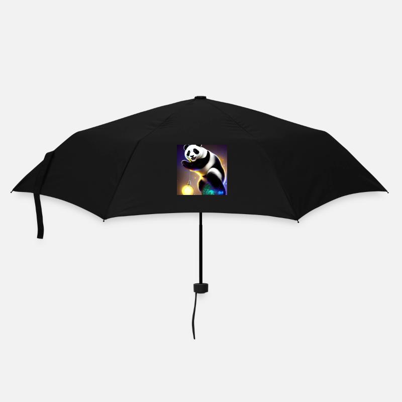 Un panda pour tous les cœurs - Parapluie standard - noir