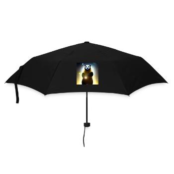A panda for every heart - Umbrella (small) - black - Front