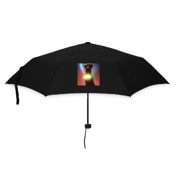 The Universe Dog - Regenschirm (klein) - Schwarz - Vorne