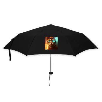 The Universe Cat - Umbrella (small) - black - Front