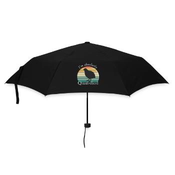 Quail-ified - Regenschirm (klein) - Schwarz - Vorne