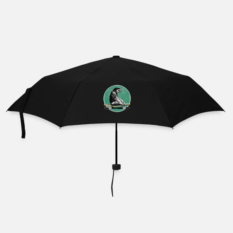 Sloth on skateboard - Umbrella (small) - black