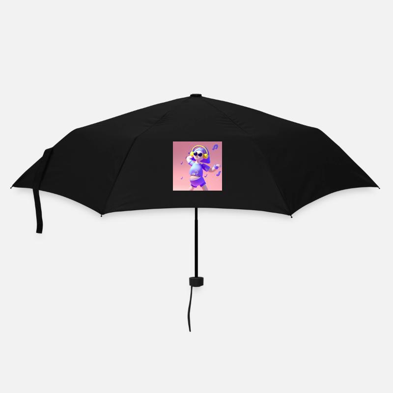 FUNNY MUSIC ILLUSTRATION 3 - Umbrella (small) - black