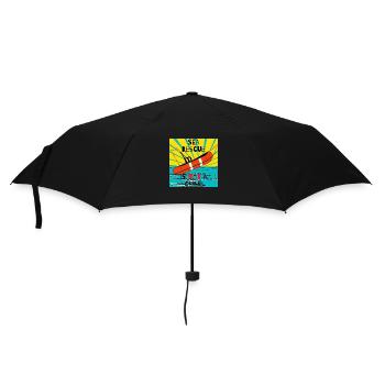 Seenotrettung ist kein Verbrechen - Regenschirm (klein) - Schwarz - Vorne