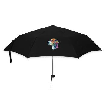 Motif de chien Beagle - Parapluie standard - noir - Devant