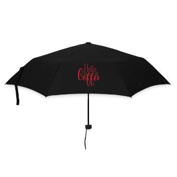 Bonjour Café - Parapluie standard - noir - Devant