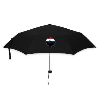 Eindhoven Netherlands Flag Skyline Silhouette Trav - Umbrella (small) - black - Front