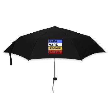 Papa barbu humour papa cadeau fête des pères - Parapluie standard - noir - Devant