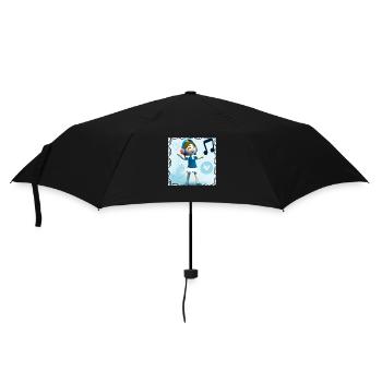 LUSTIGE MUSIK 02 - Regenschirm (klein) - Schwarz - Vorne