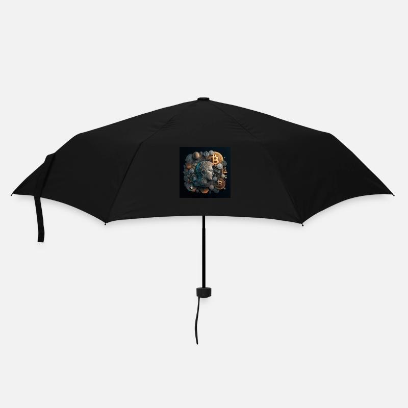 Krypto-Kaiser - Regenschirm (klein) - Schwarz
