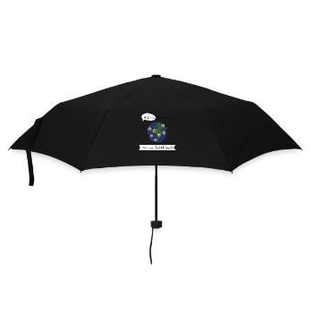 Adieu Verstand Hurra Gefühlswelt - Regenschirm (klein) - Schwarz - Vorne