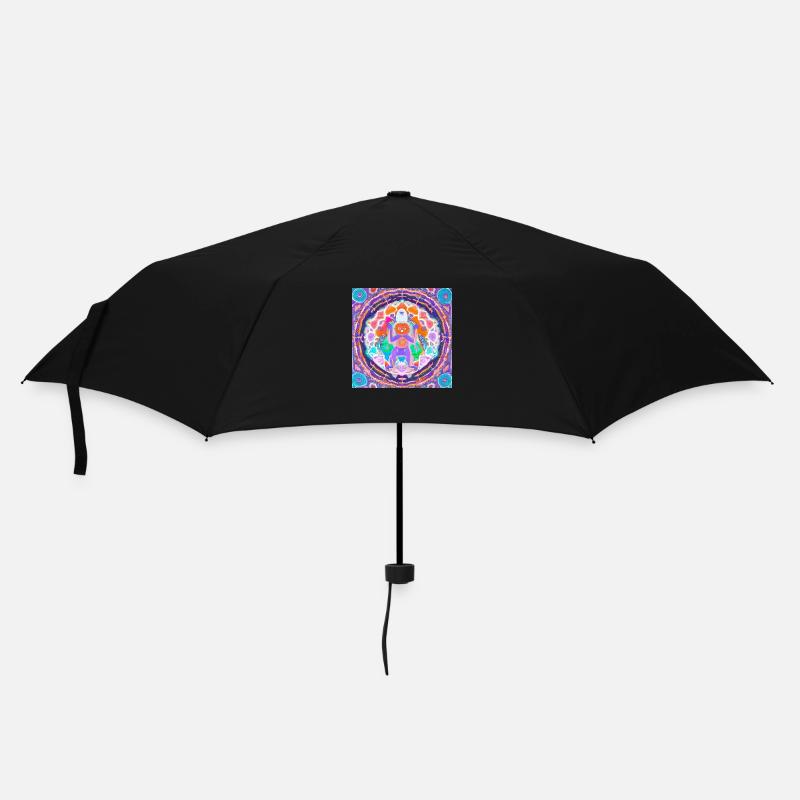 Yeti Mandala Mania - Parapluie standard - noir