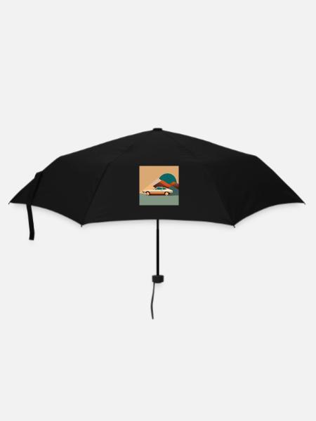 illustration car 70s color art - Umbrella (small) - black